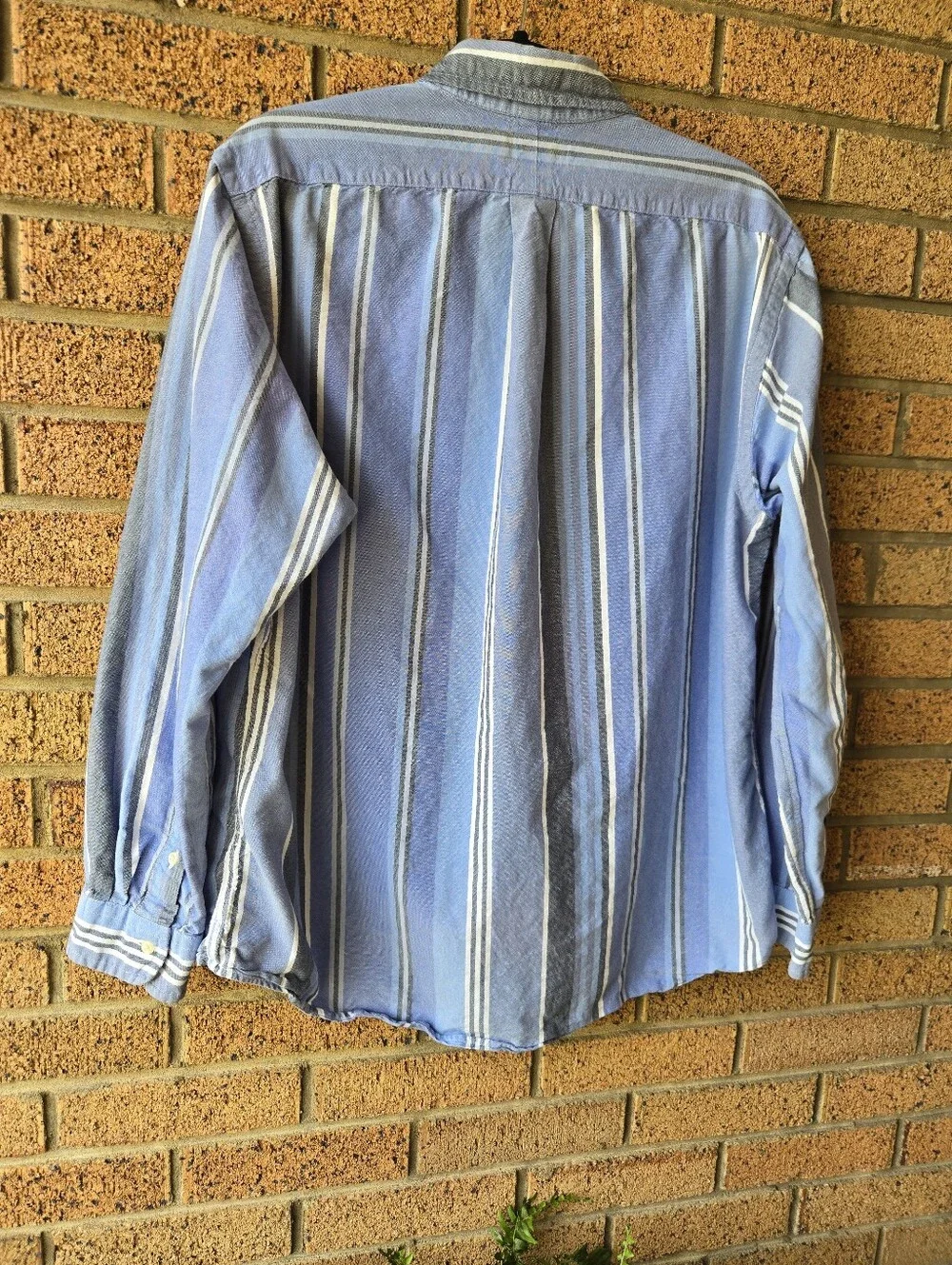 Polo Ralph Lauren Men's XL Classic Fit Striped Button Down Shirt Blue Cotton